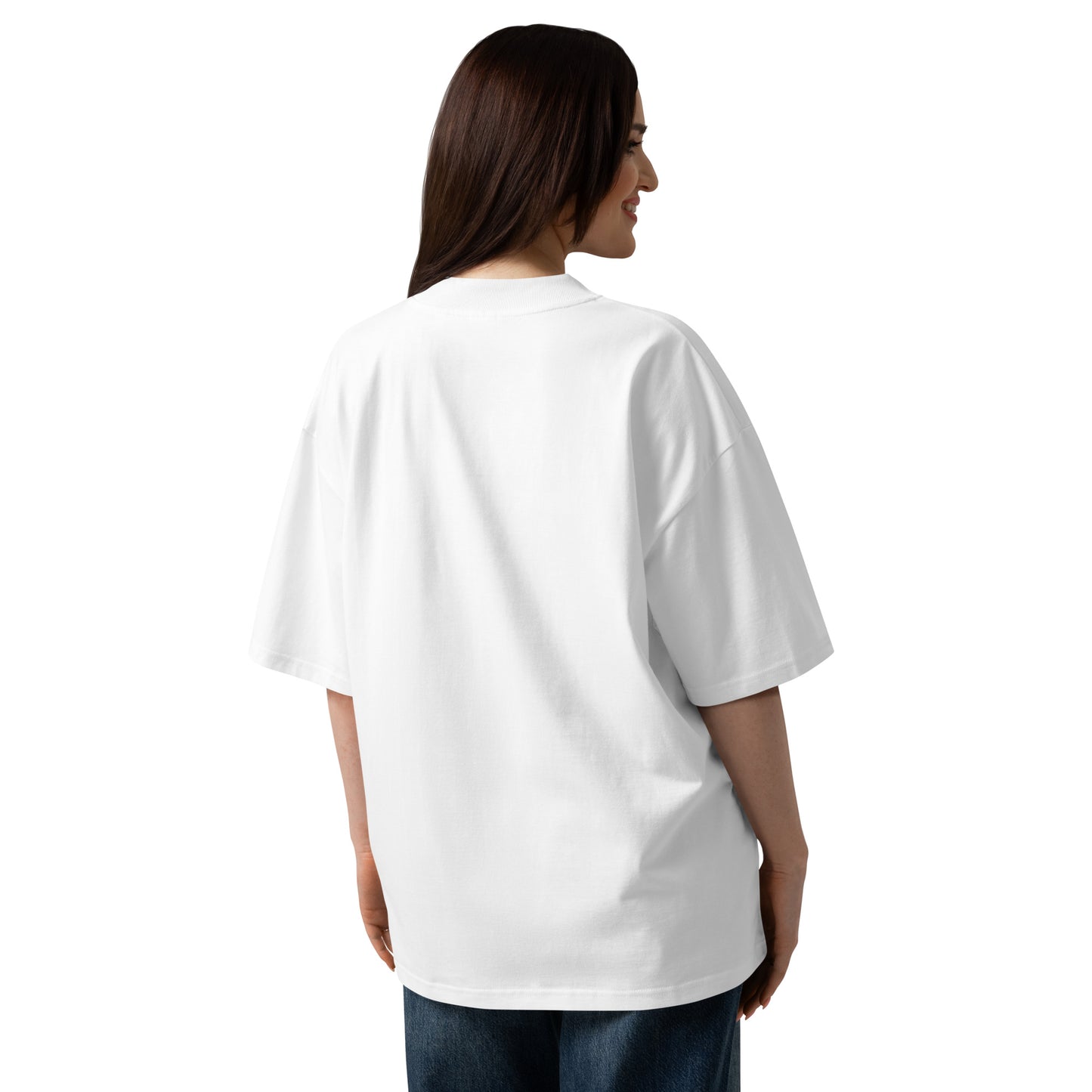 Oversized Bio-T-Shirt unisex mit breitem Kragen - MAX F. ArtGrafic