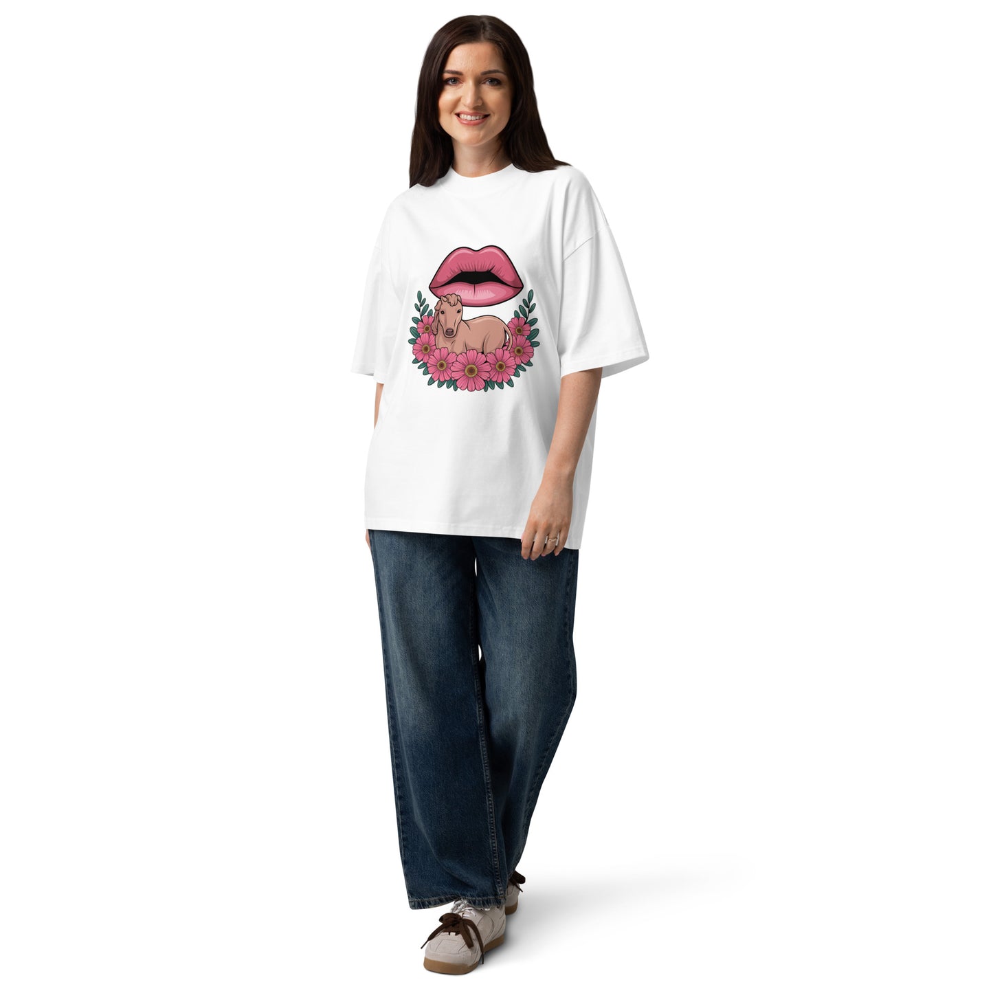 Oversized Bio-T-Shirt unisex mit breitem Kragen - MAX F. ArtGrafic