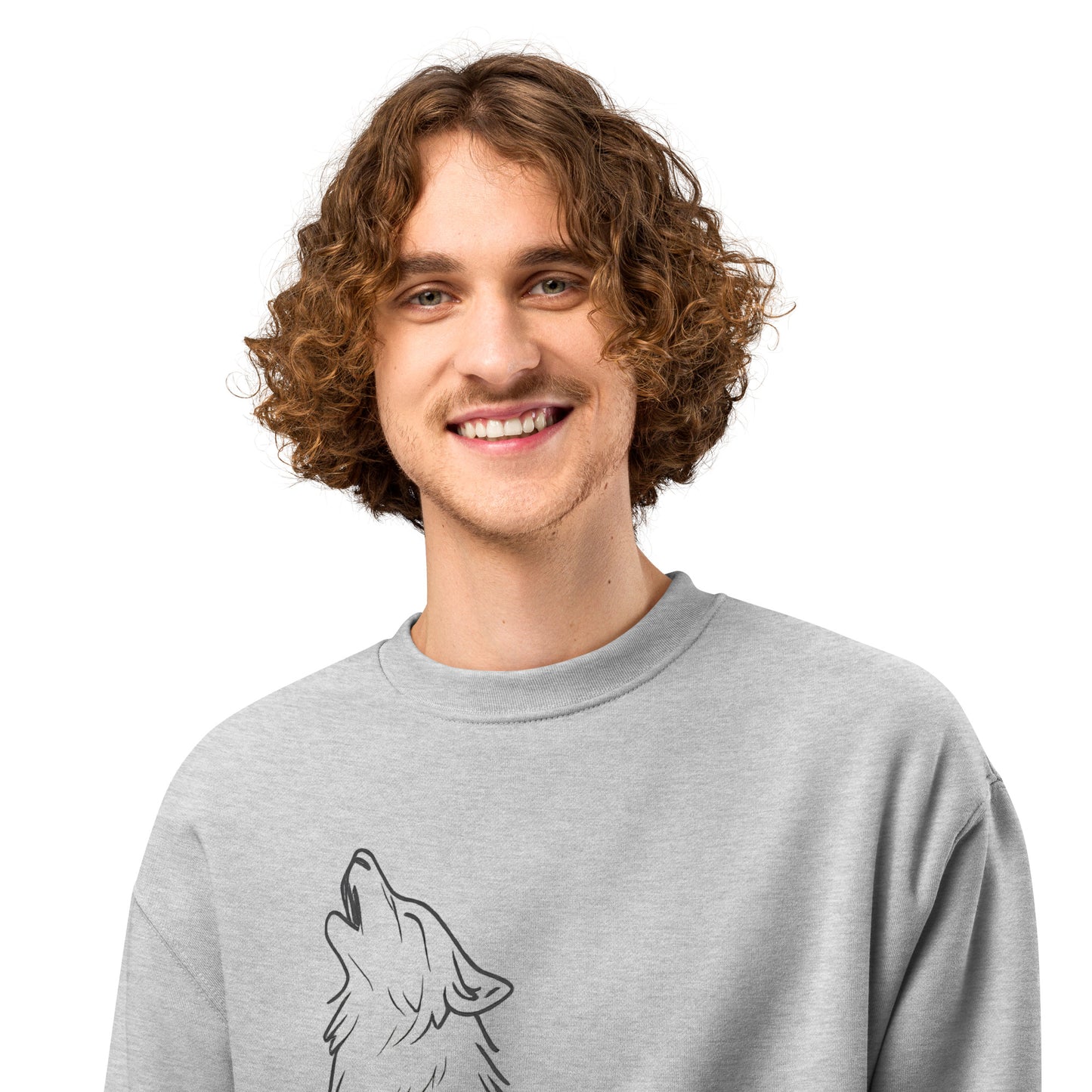 Schwerer Oversized Pullover WOLF für ultimativen Komfort und Stil - MAX F. ArtGrafic