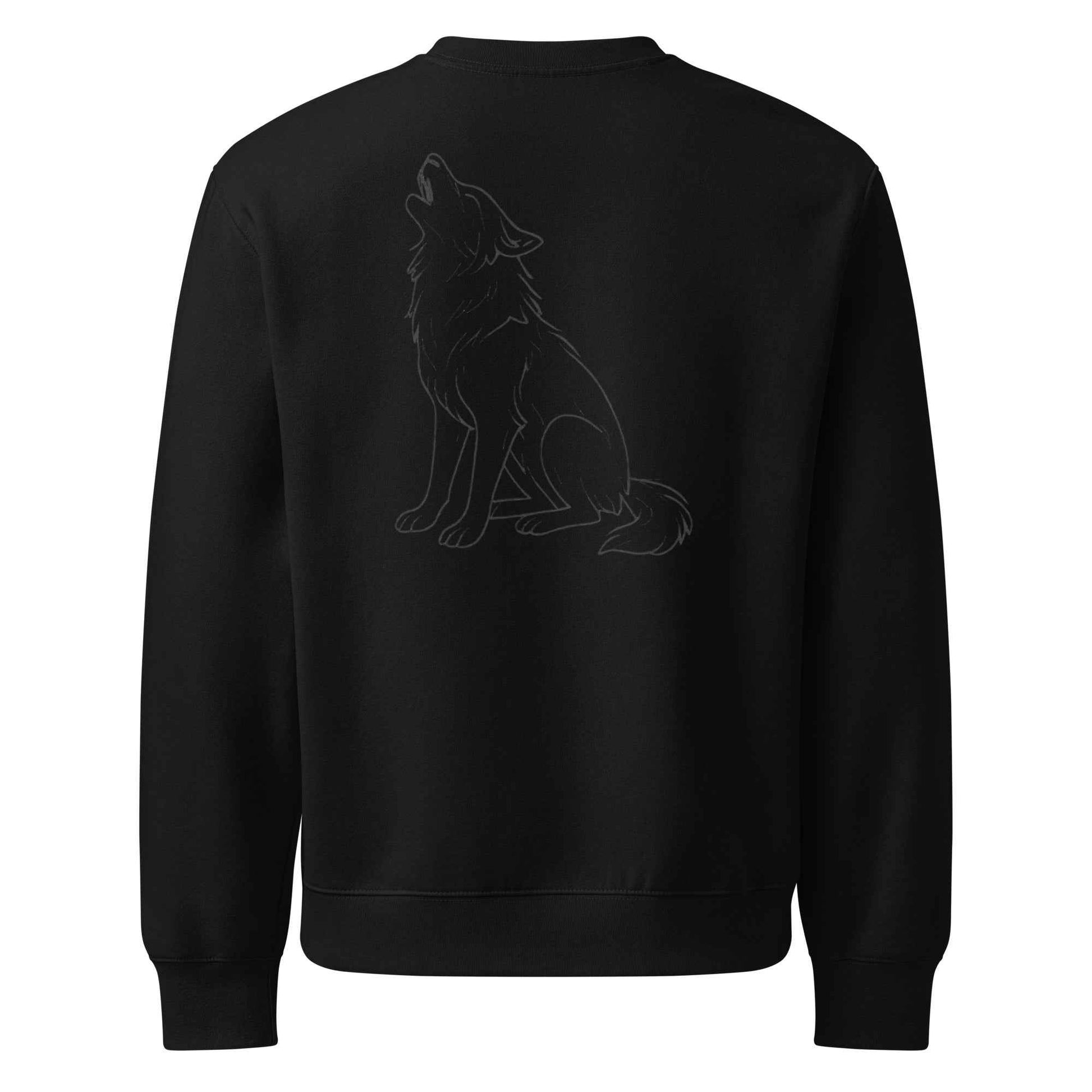 Schwerer Oversized Pullover WOLF für ultimativen Komfort und Stil - MAX F. ArtGrafic
