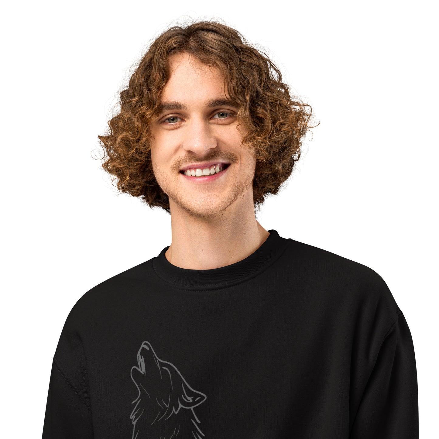 Schwerer Oversized Pullover WOLF für ultimativen Komfort und Stil - MAX F. ArtGrafic