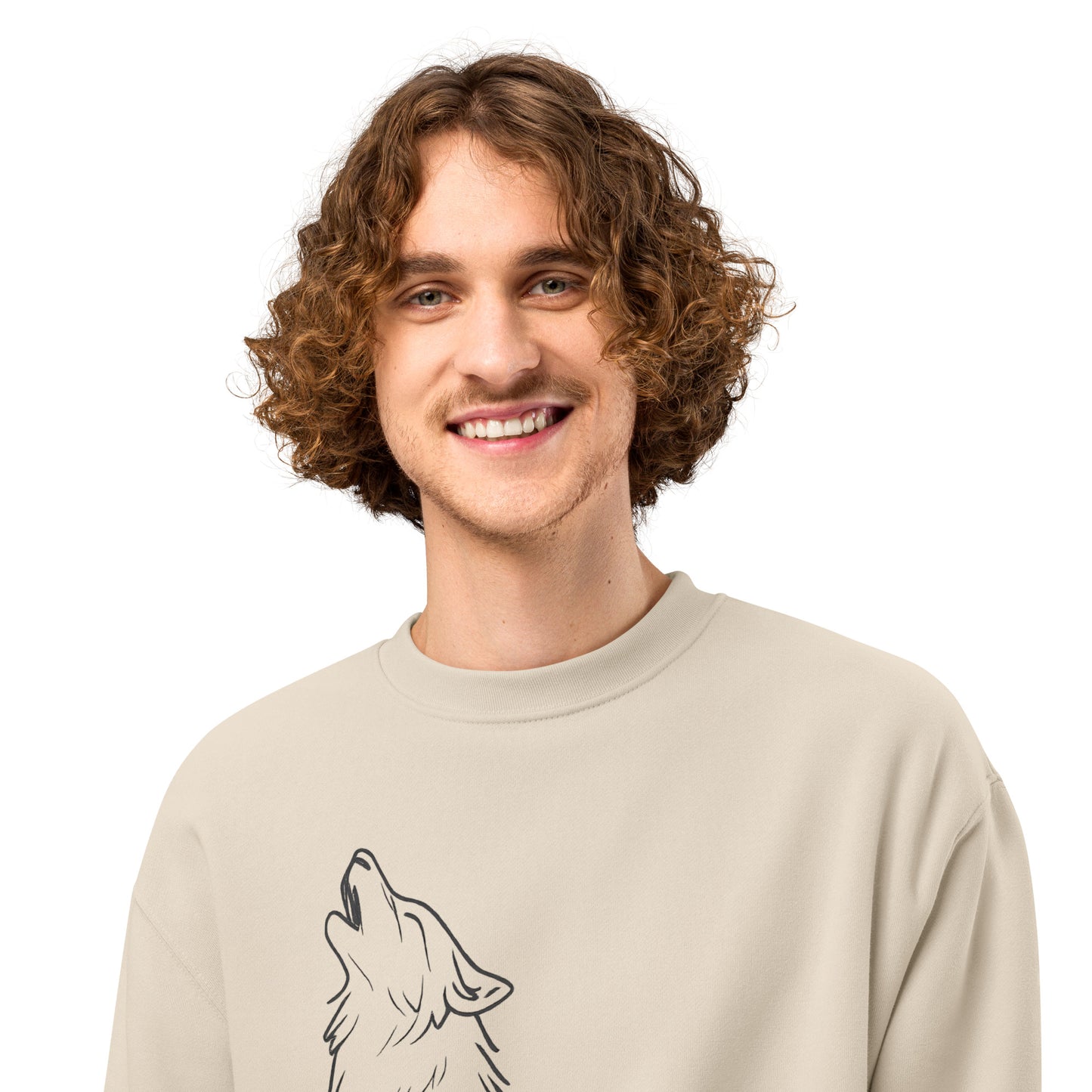 Schwerer Oversized Pullover WOLF für ultimativen Komfort und Stil - MAX F. ArtGrafic