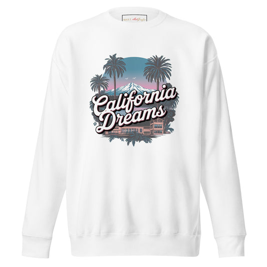 Unisex-Premium-Pullover CALIFORNIA DREAMS für stilbewusste Trendsetter - MAX F. ArtGrafic