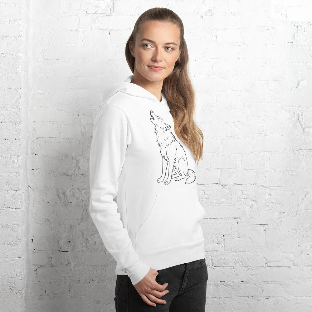 Unisex WOLF Kapuzenpullover – Auch für Sie! - MAX F. ArtGrafic