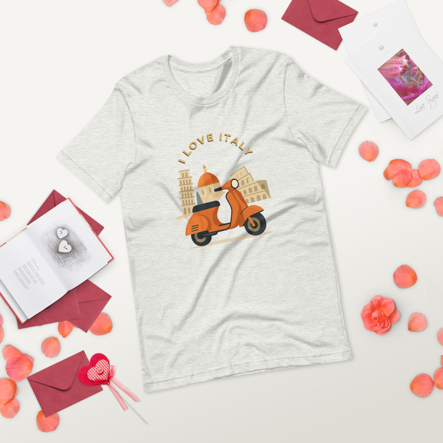 Unisex T-Shirt I LOVE ITALY - Ideal für Italien-Liebhaber - MAX F. ArtGrafic