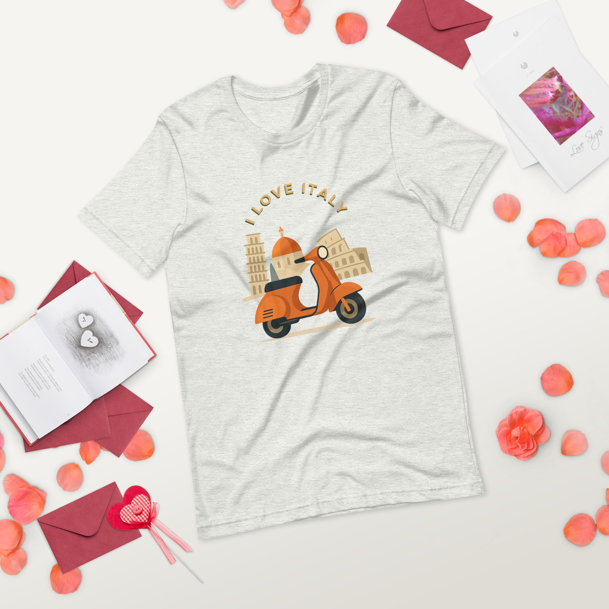 Unisex T-Shirt I LOVE ITALY - Ideal für Italien-Liebhaber - MAX F. ArtGrafic