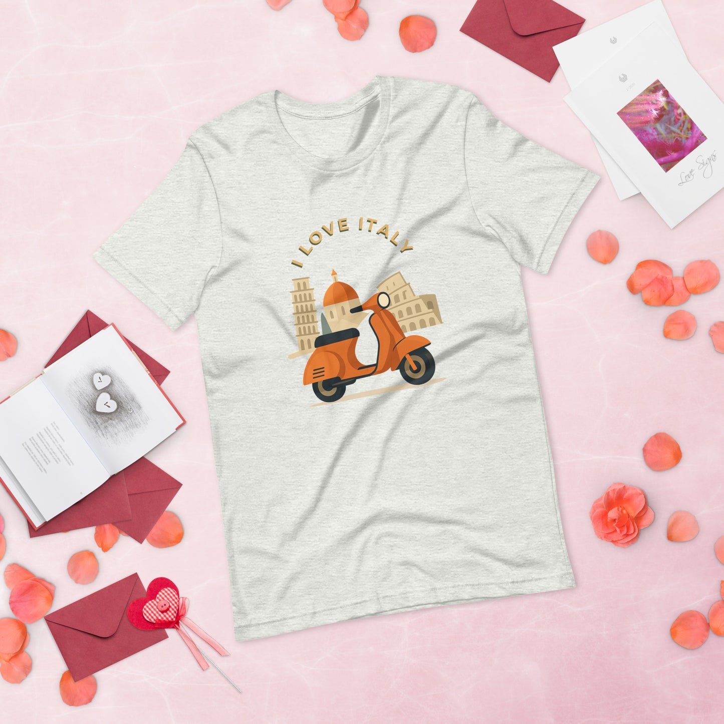 Unisex T-Shirt I LOVE ITALY - Ideal für Italien-Liebhaber - MAX F. ArtGrafic