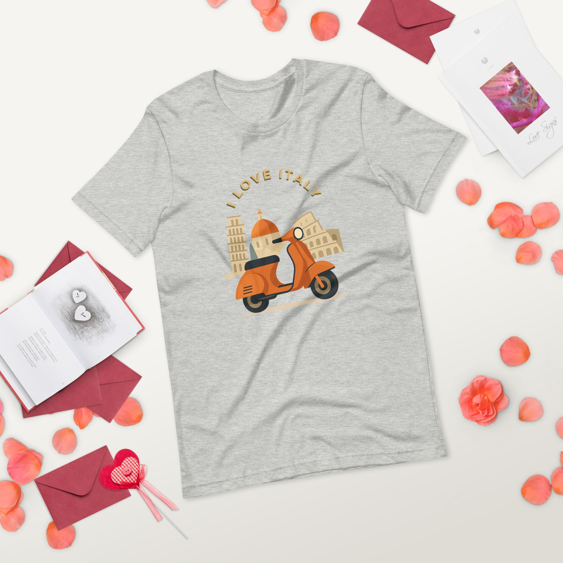 Unisex T-Shirt I LOVE ITALY - Ideal für Italien-Liebhaber - MAX F. ArtGrafic
