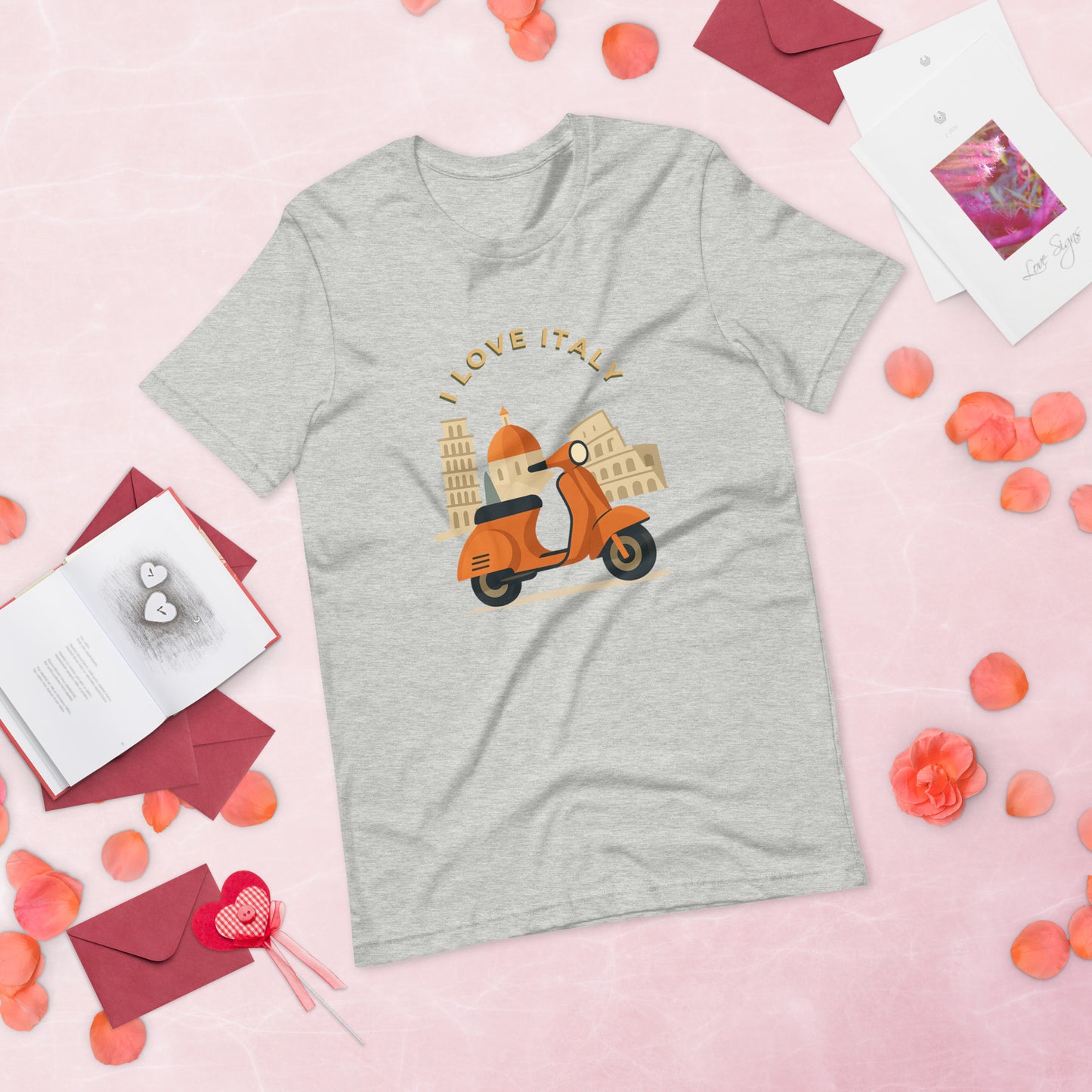 Unisex T-Shirt I LOVE ITALY - Ideal für Italien-Liebhaber - MAX F. ArtGrafic