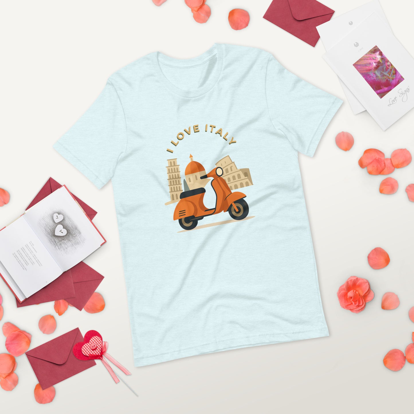 Unisex T-Shirt I LOVE ITALY - Ideal für Italien-Liebhaber - MAX F. ArtGrafic