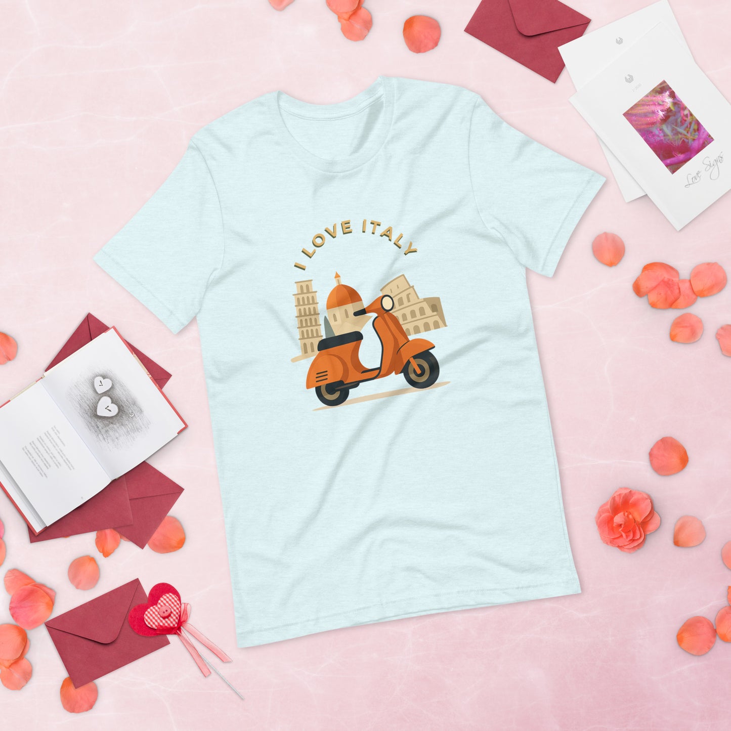 Unisex T-Shirt I LOVE ITALY - Ideal für Italien-Liebhaber - MAX F. ArtGrafic