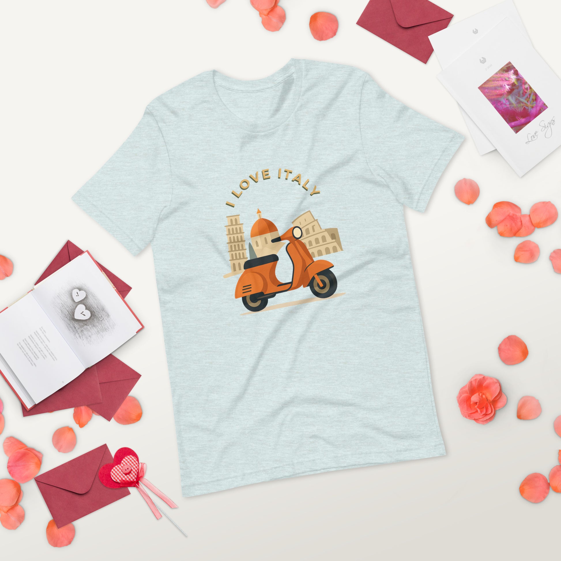Unisex T-Shirt I LOVE ITALY - Ideal für Italien-Liebhaber - MAX F. ArtGrafic
