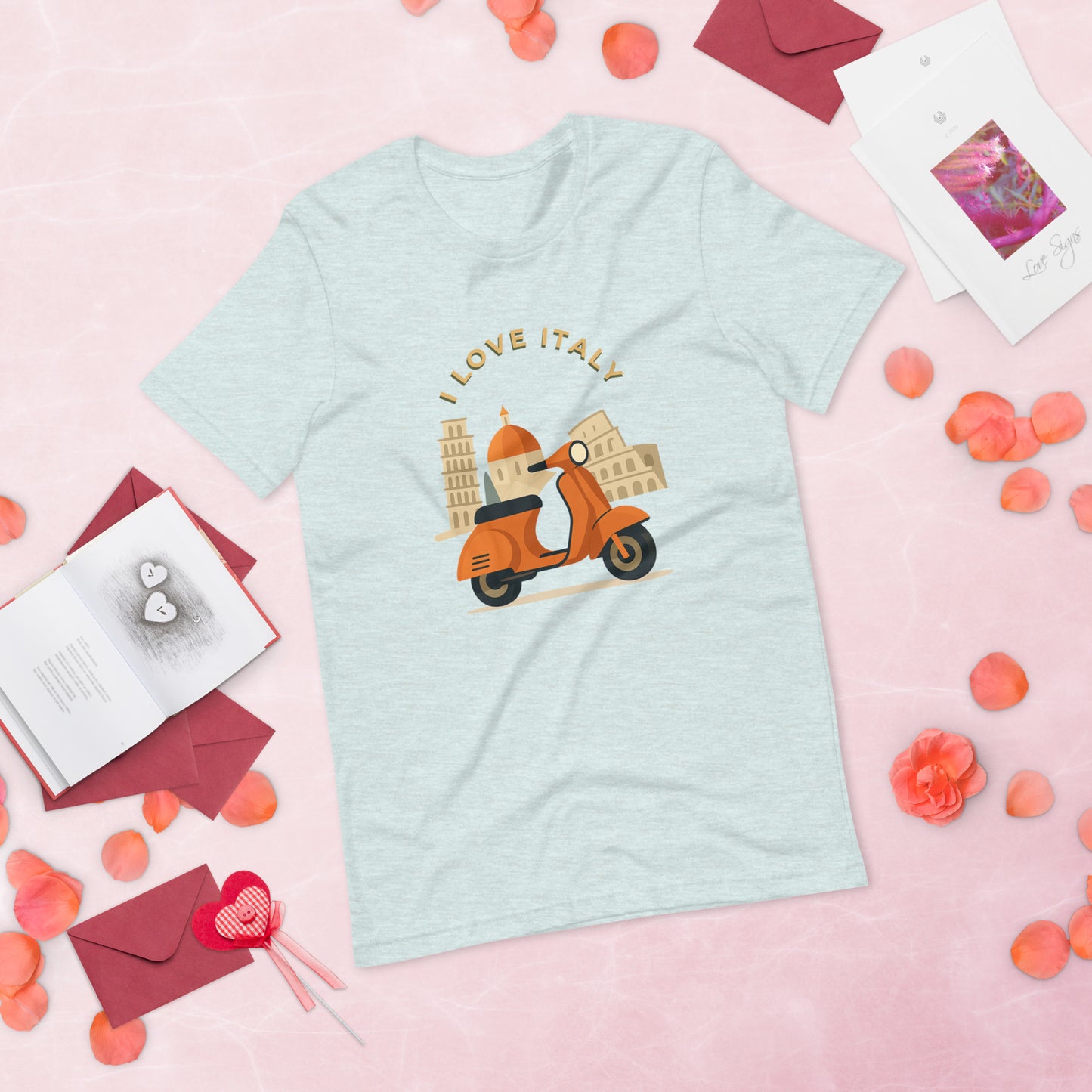 Unisex T-Shirt I LOVE ITALY - Ideal für Italien-Liebhaber - MAX F. ArtGrafic