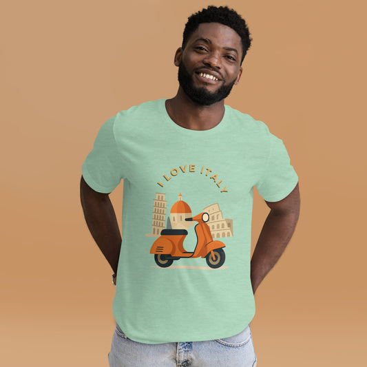 Unisex T-Shirt I LOVE ITALY - Ideal für Italien-Liebhaber - MAX F. ArtGrafic