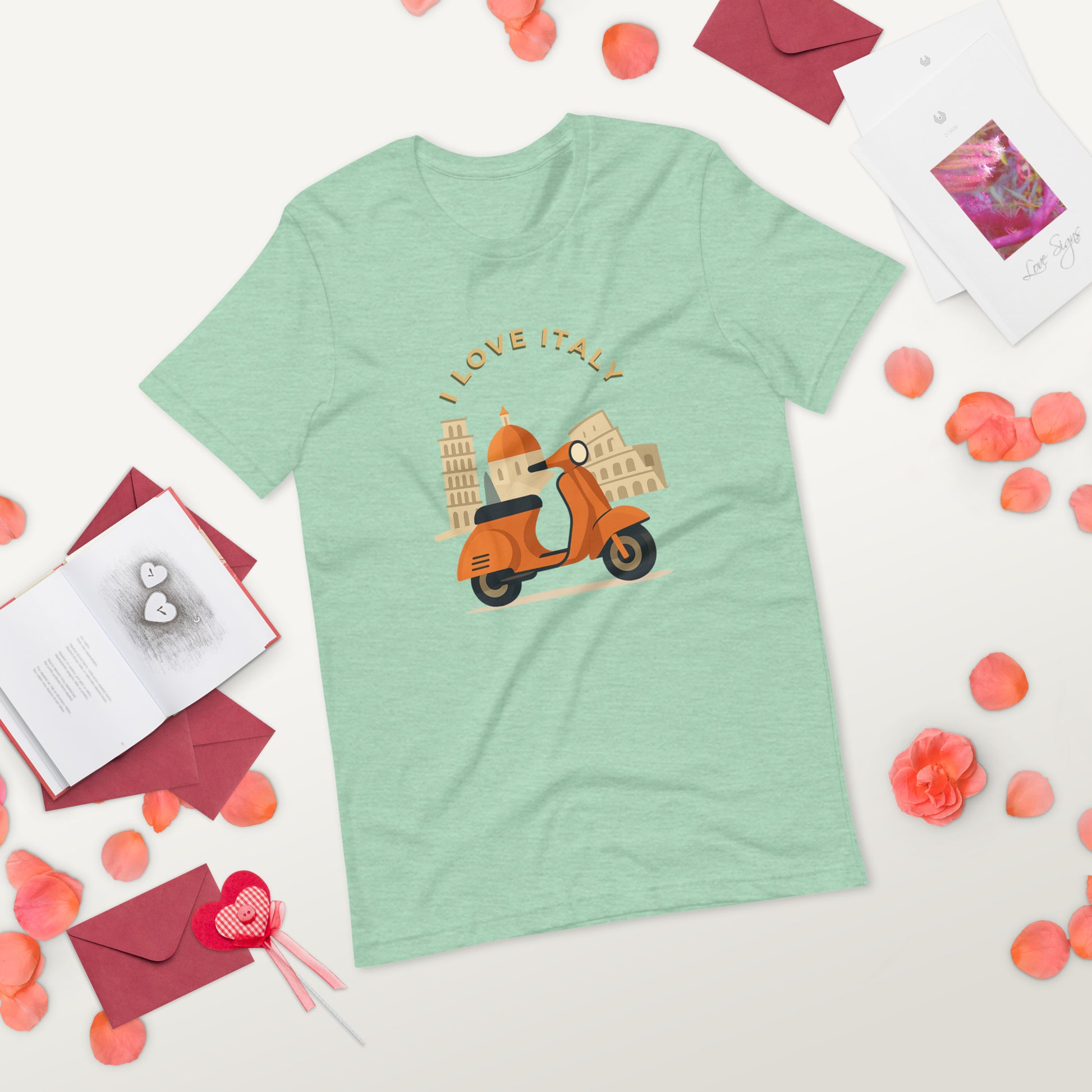 Unisex T-Shirt I LOVE ITALY - Ideal für Italien-Liebhaber - MAX F. ArtGrafic