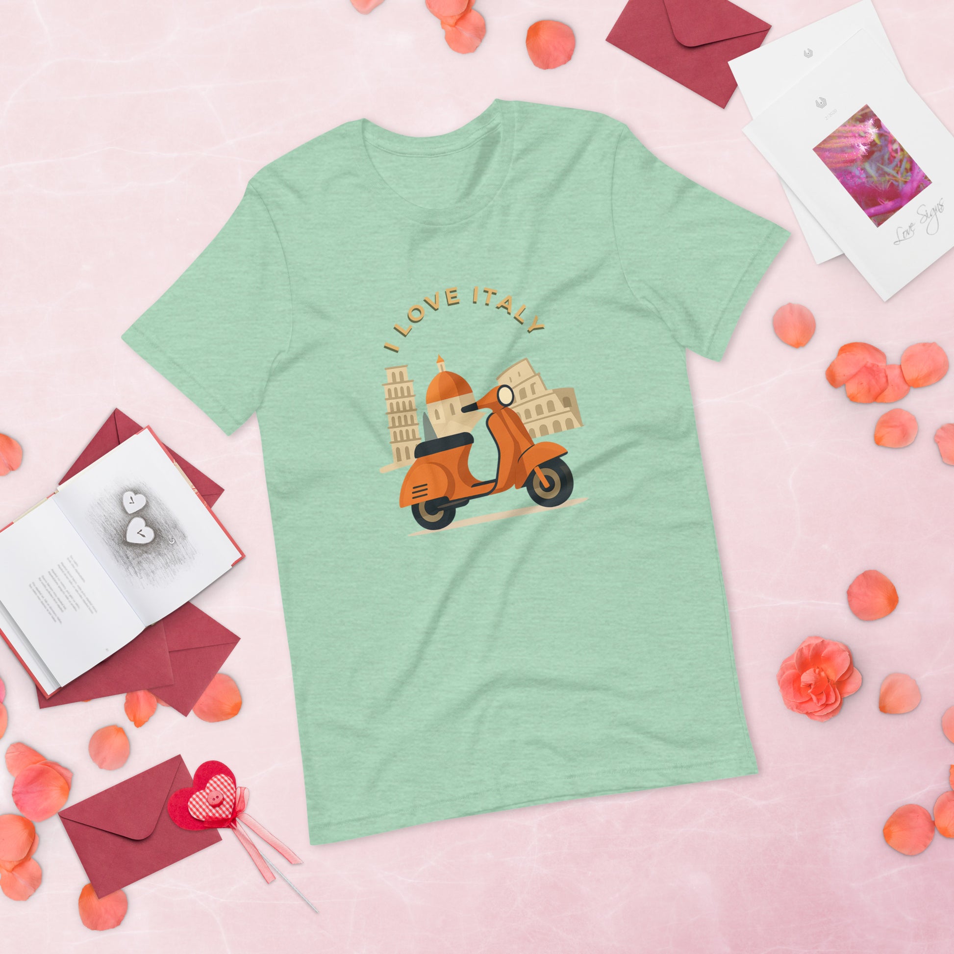 Unisex T-Shirt I LOVE ITALY - Ideal für Italien-Liebhaber - MAX F. ArtGrafic