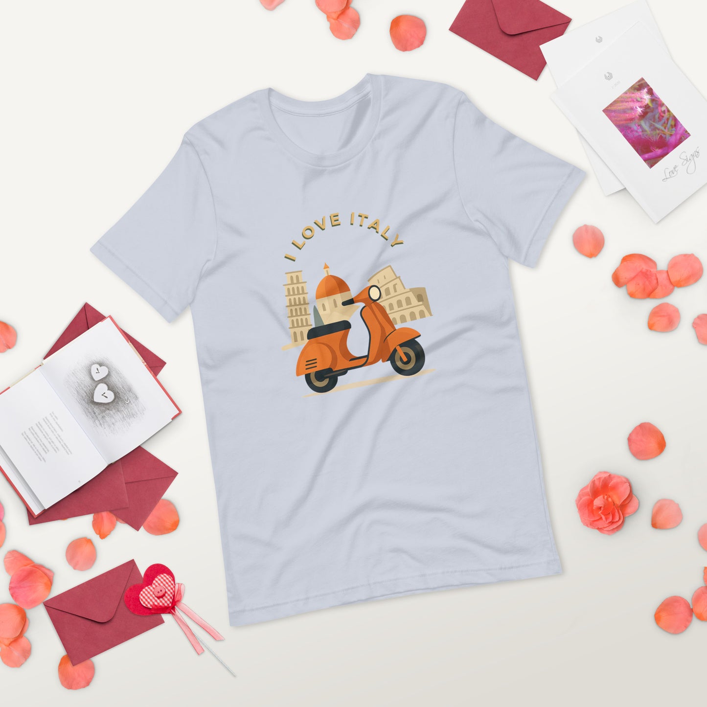 Unisex T-Shirt I LOVE ITALY - Ideal für Italien-Liebhaber - MAX F. ArtGrafic