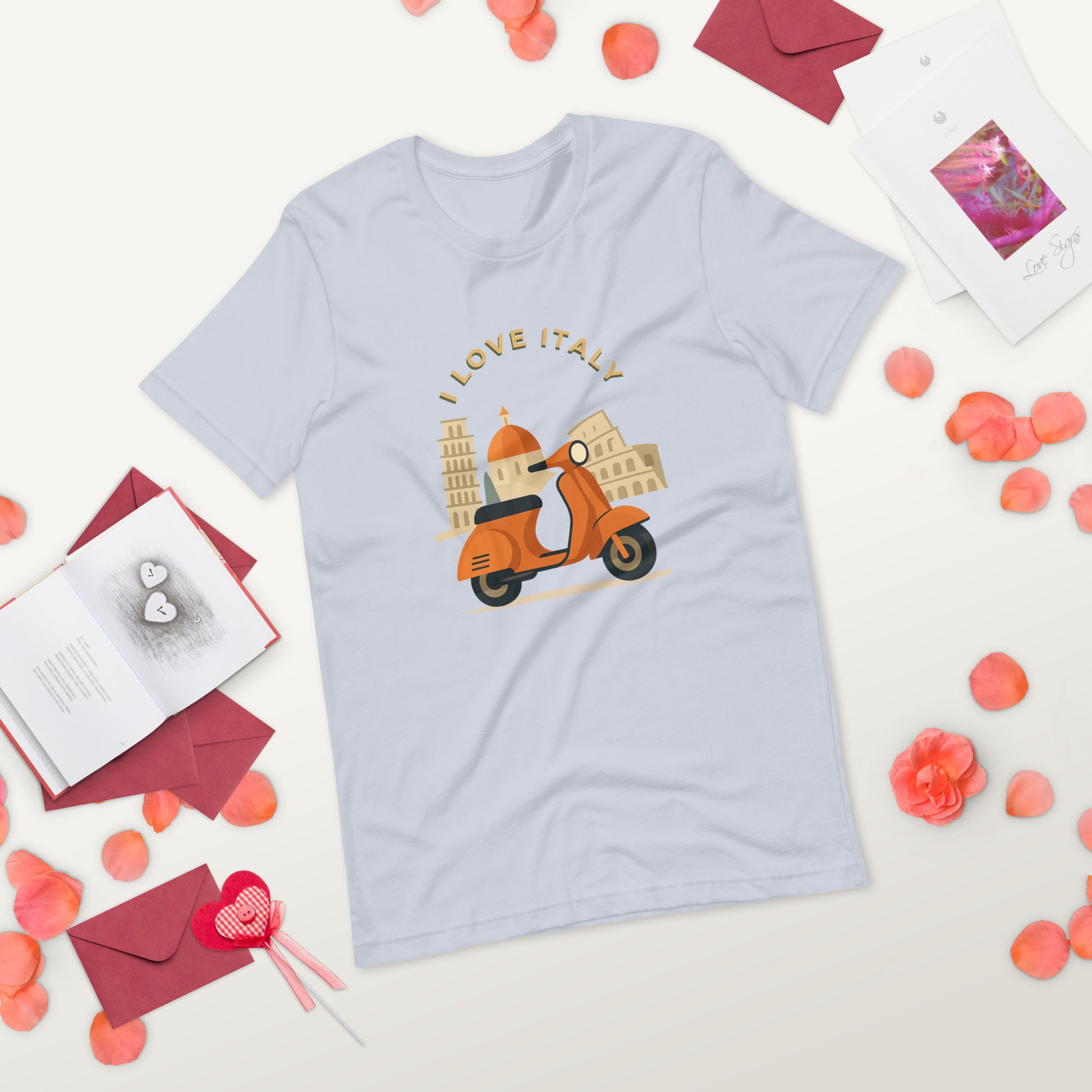 Unisex T-Shirt I LOVE ITALY - Ideal für Italien-Liebhaber - MAX F. ArtGrafic