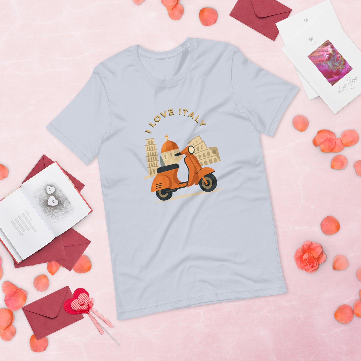 Unisex T-Shirt I LOVE ITALY - Ideal für Italien-Liebhaber - MAX F. ArtGrafic