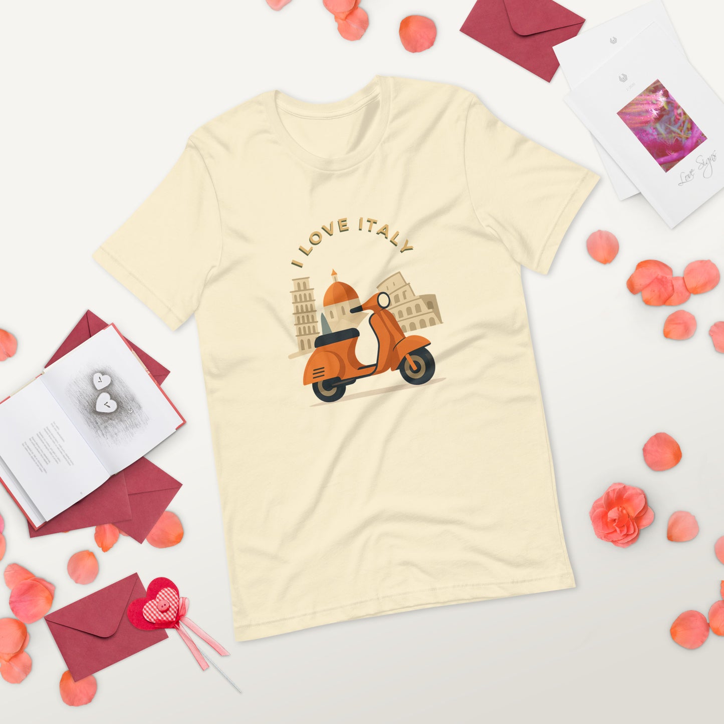 Unisex T-Shirt I LOVE ITALY - Ideal für Italien-Liebhaber - MAX F. ArtGrafic