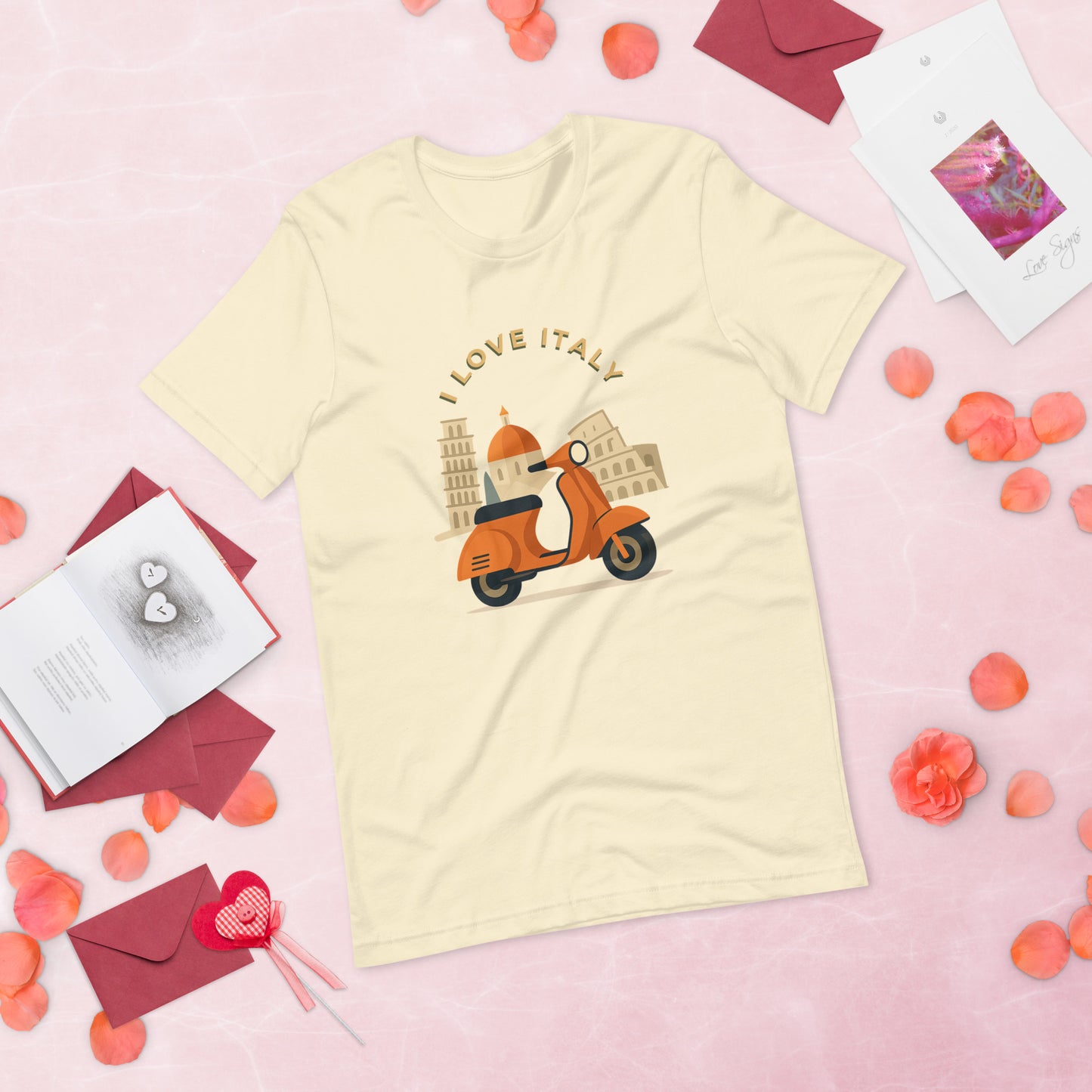 Unisex T-Shirt I LOVE ITALY - Ideal für Italien-Liebhaber - MAX F. ArtGrafic