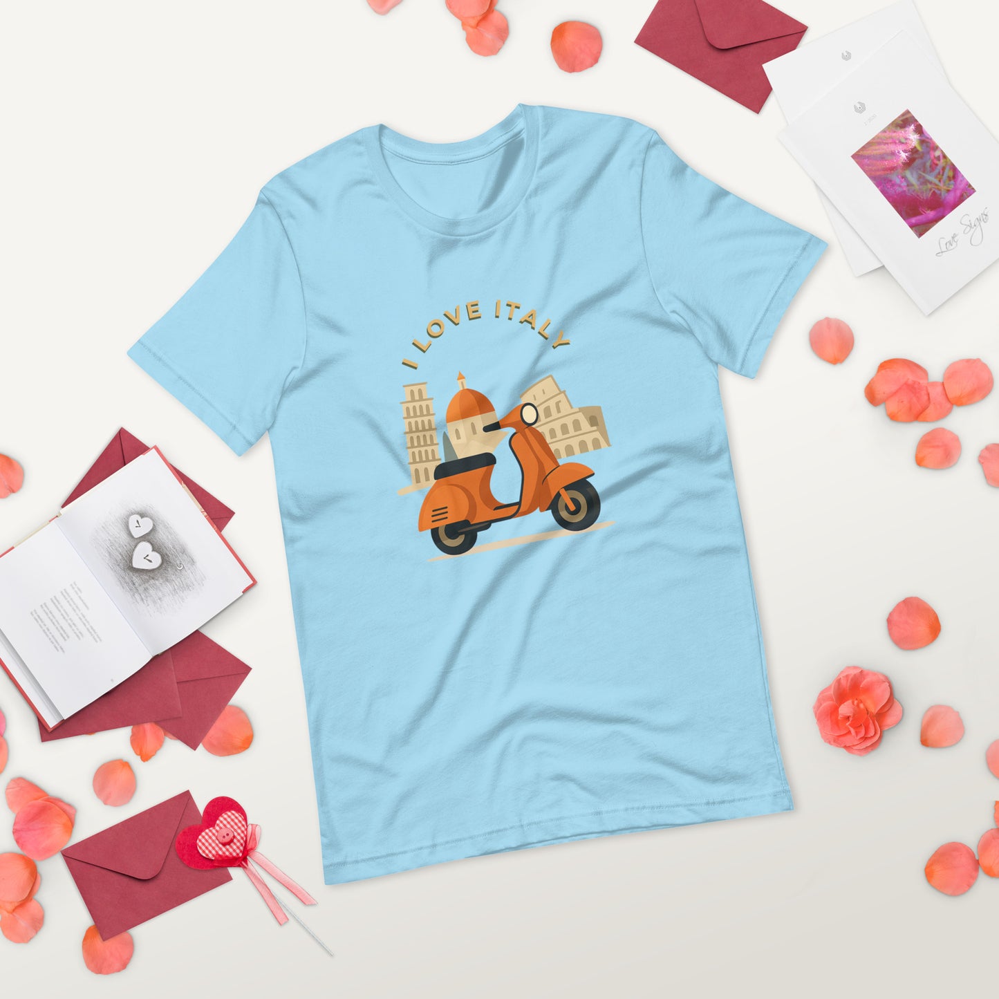 Unisex T-Shirt I LOVE ITALY - Ideal für Italien-Liebhaber - MAX F. ArtGrafic