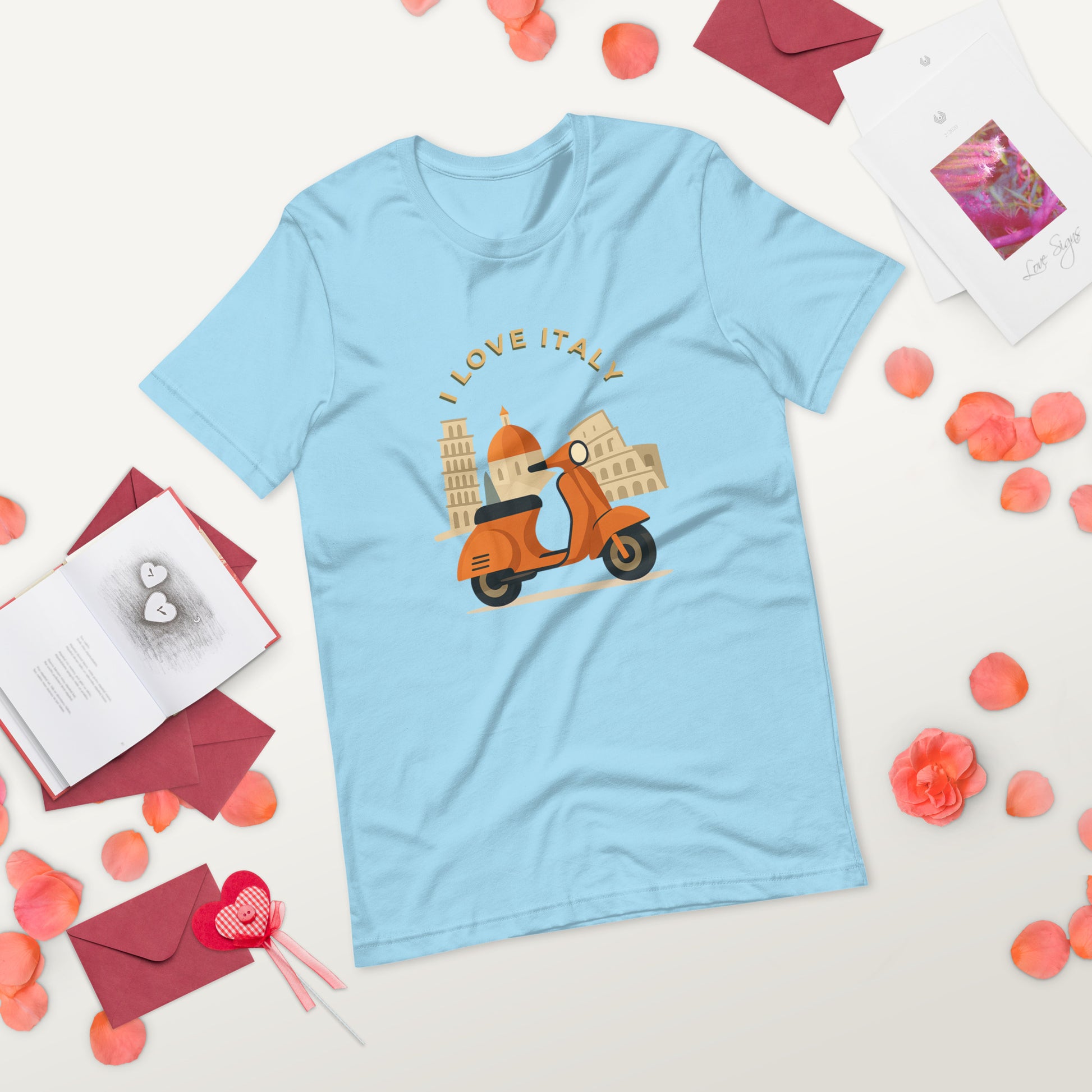 Unisex T-Shirt I LOVE ITALY - Ideal für Italien-Liebhaber - MAX F. ArtGrafic