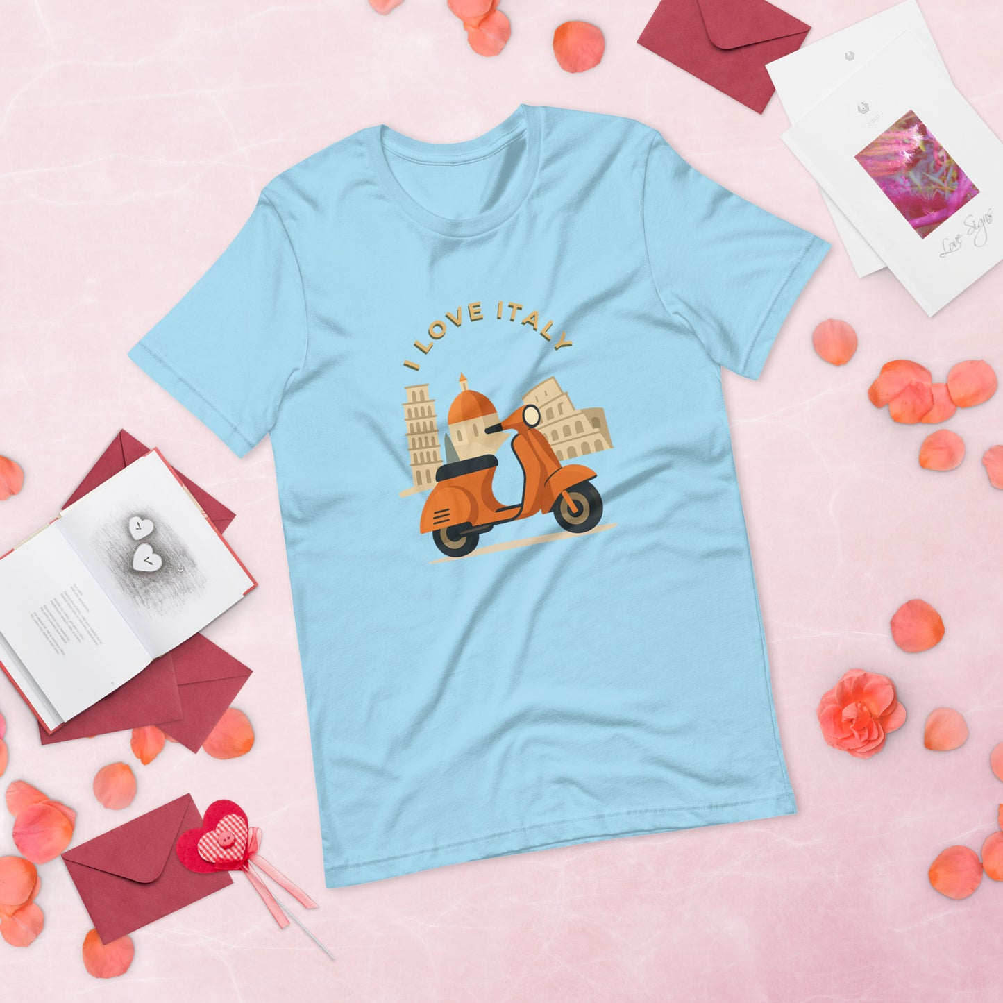 Unisex T-Shirt I LOVE ITALY - Ideal für Italien-Liebhaber - MAX F. ArtGrafic
