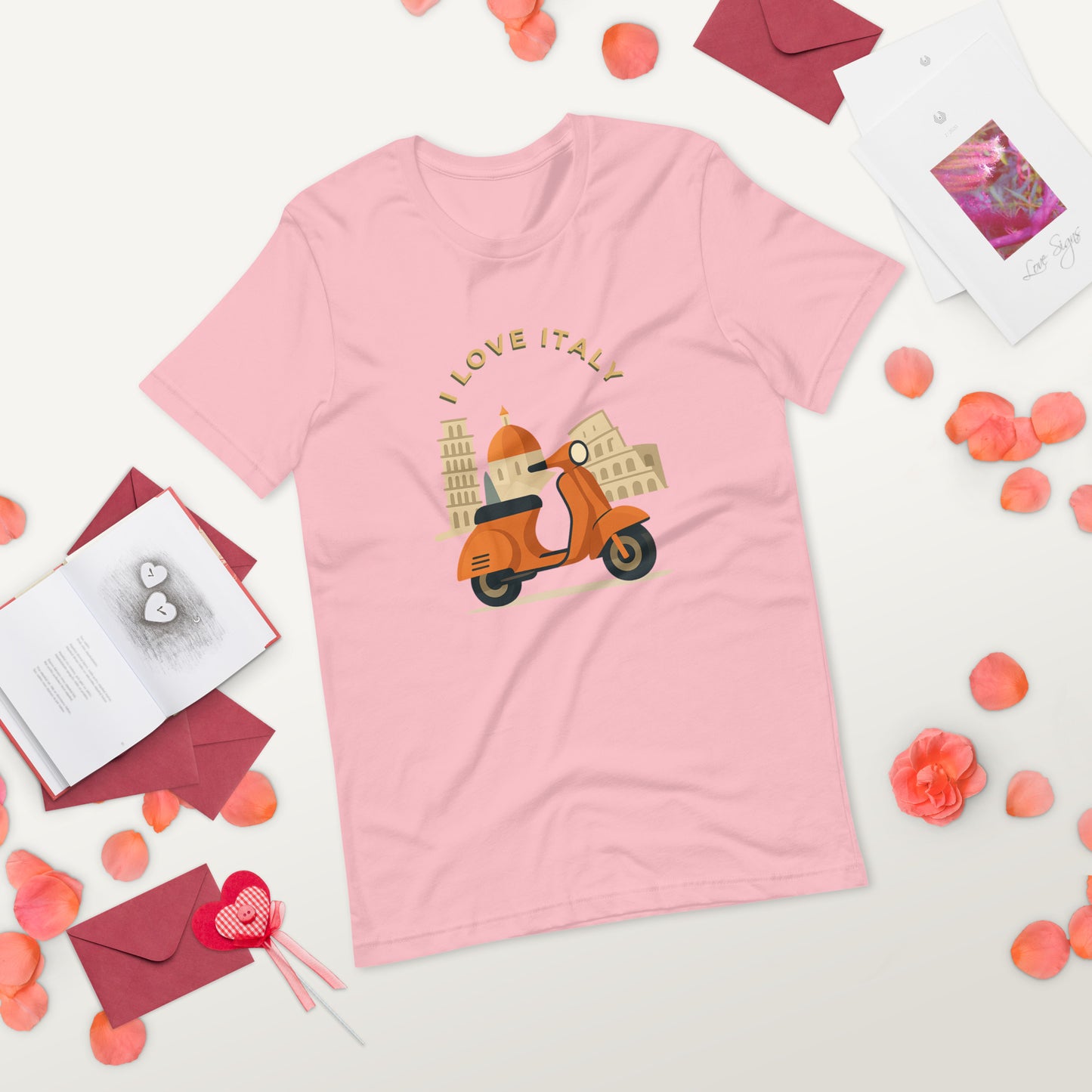 Unisex T-Shirt I LOVE ITALY - Ideal für Italien-Liebhaber - MAX F. ArtGrafic