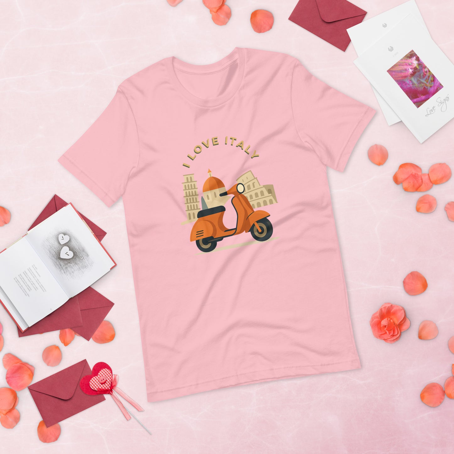 Unisex T-Shirt I LOVE ITALY - Ideal für Italien-Liebhaber - MAX F. ArtGrafic