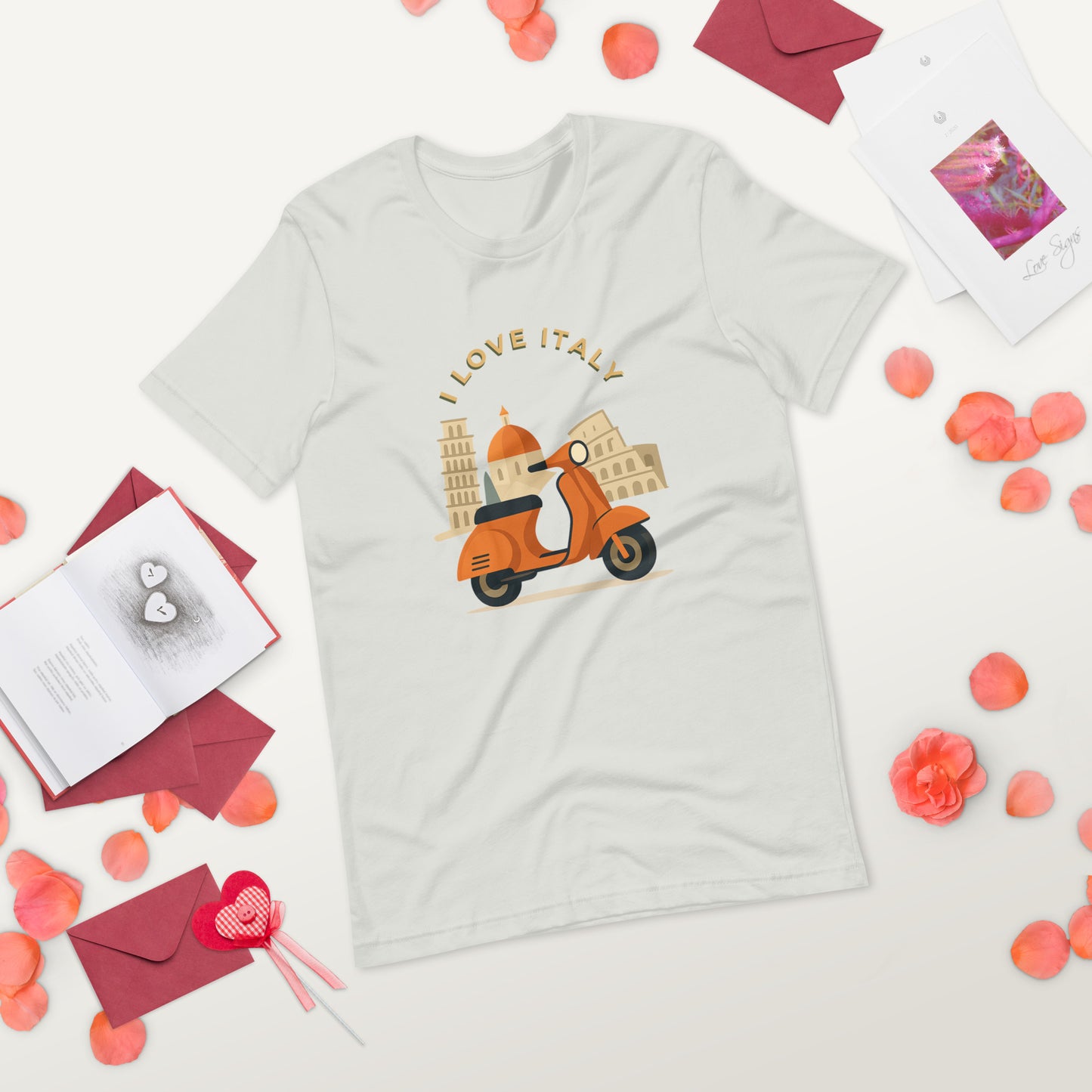 Unisex T-Shirt I LOVE ITALY - Ideal für Italien-Liebhaber - MAX F. ArtGrafic
