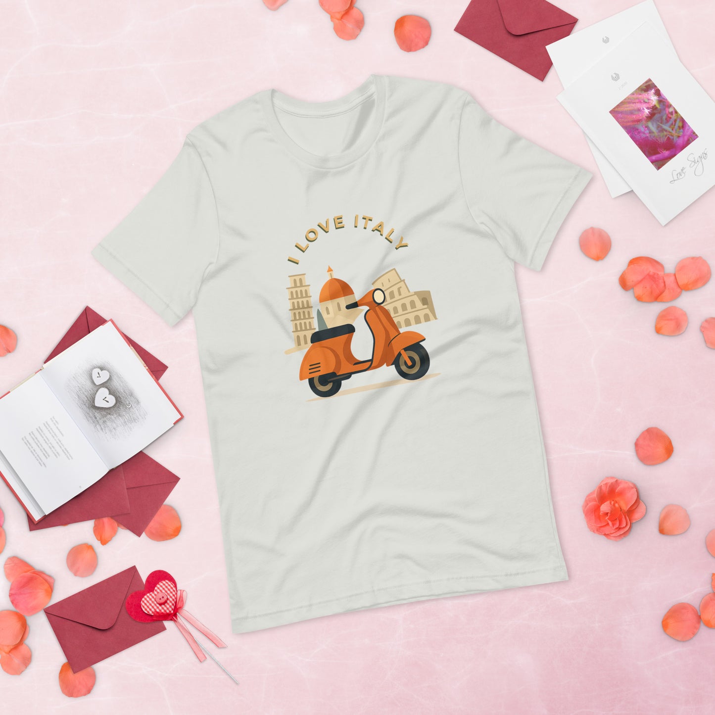 Unisex T-Shirt I LOVE ITALY - Ideal für Italien-Liebhaber - MAX F. ArtGrafic