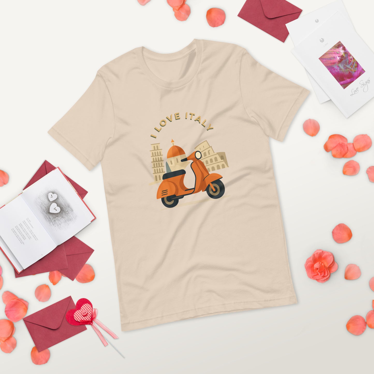 Unisex T-Shirt I LOVE ITALY - Ideal für Italien-Liebhaber - MAX F. ArtGrafic