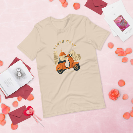 Unisex T-Shirt I LOVE ITALY - Ideal für Italien-Liebhaber - MAX F. ArtGrafic
