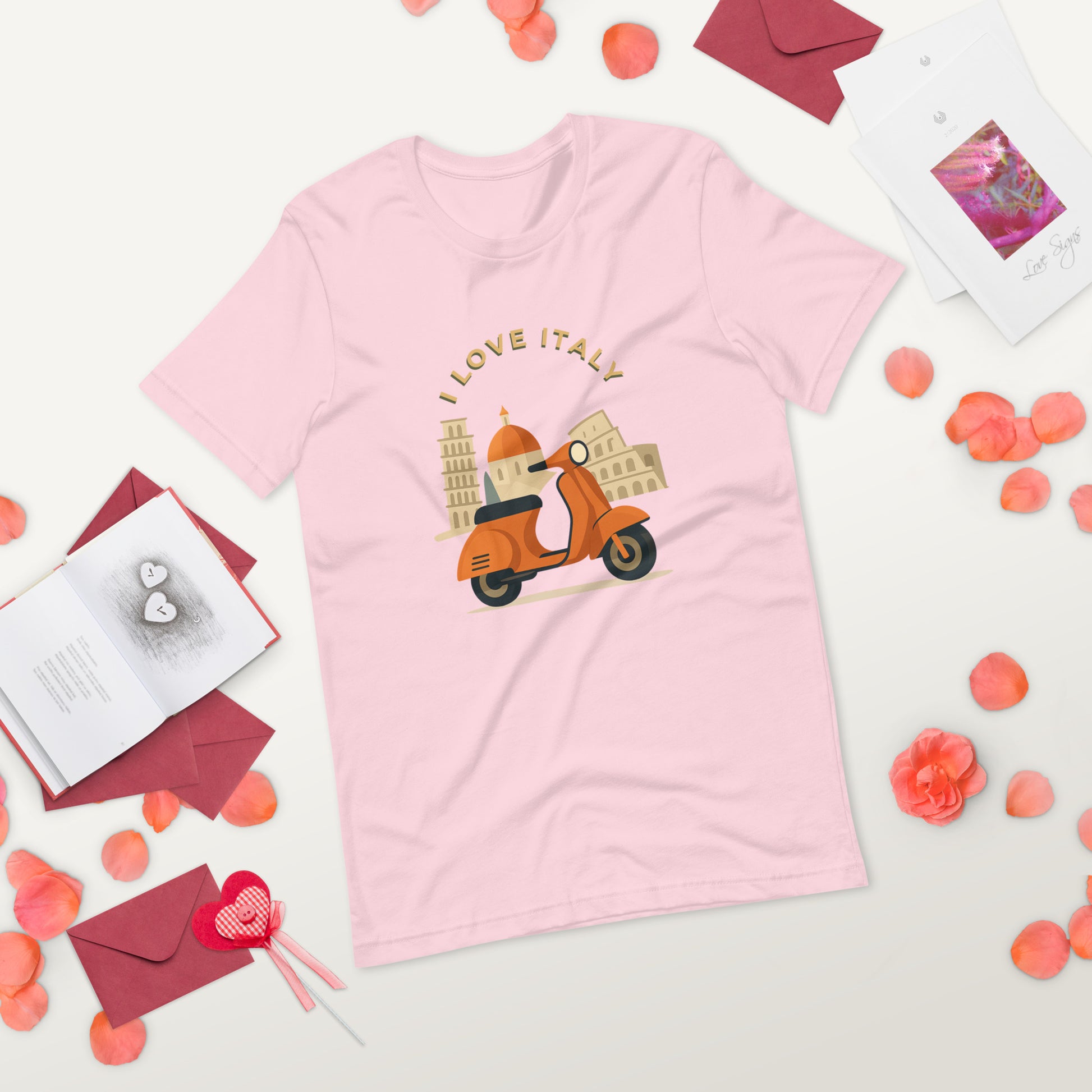 Unisex T-Shirt I LOVE ITALY - Ideal für Italien-Liebhaber - MAX F. ArtGrafic