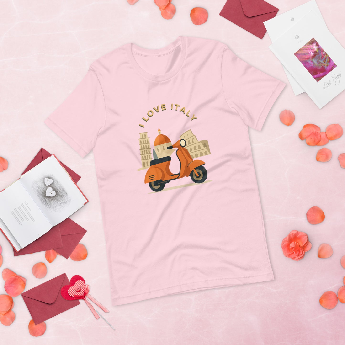 Unisex T-Shirt I LOVE ITALY - Ideal für Italien-Liebhaber - MAX F. ArtGrafic