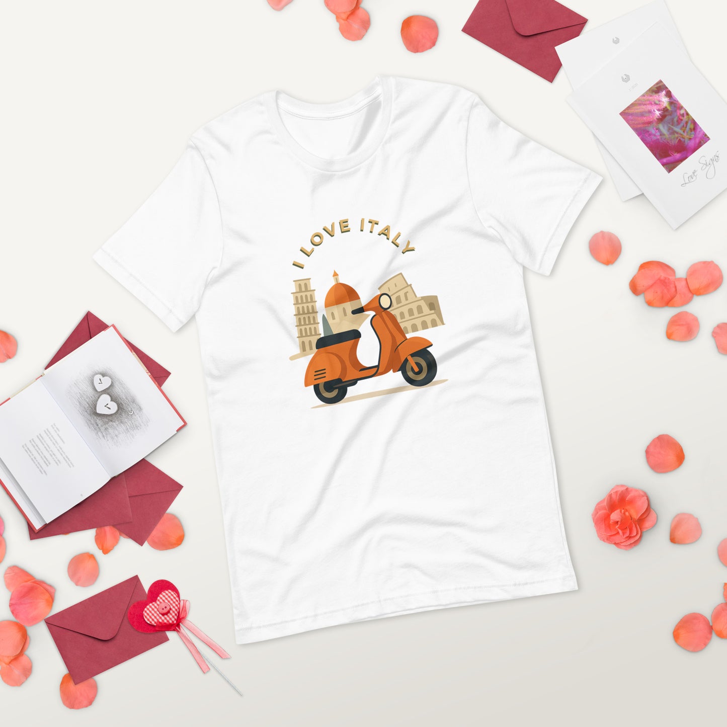Unisex T-Shirt I LOVE ITALY - Ideal für Italien-Liebhaber - MAX F. ArtGrafic
