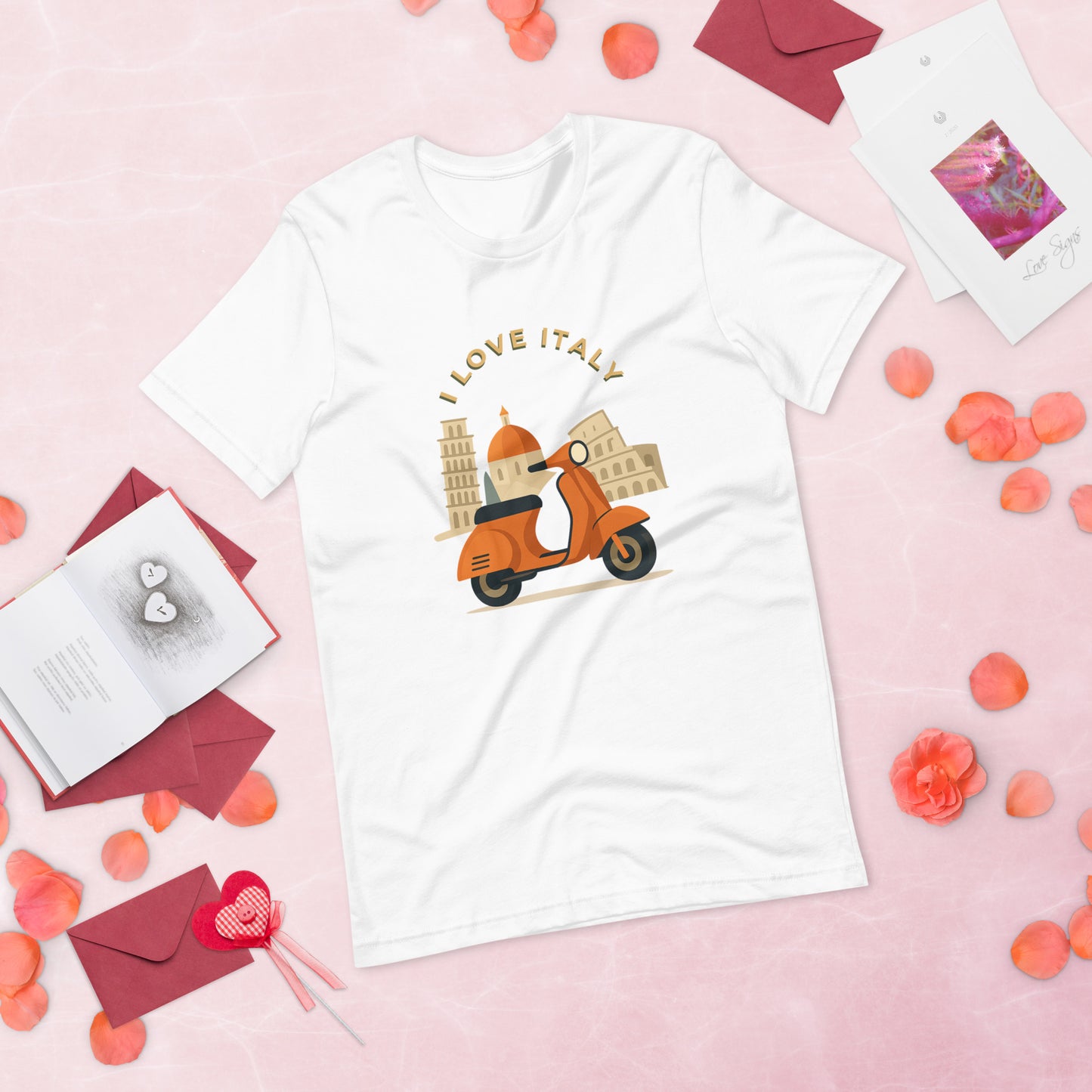 Unisex T-Shirt I LOVE ITALY - Ideal für Italien-Liebhaber - MAX F. ArtGrafic
